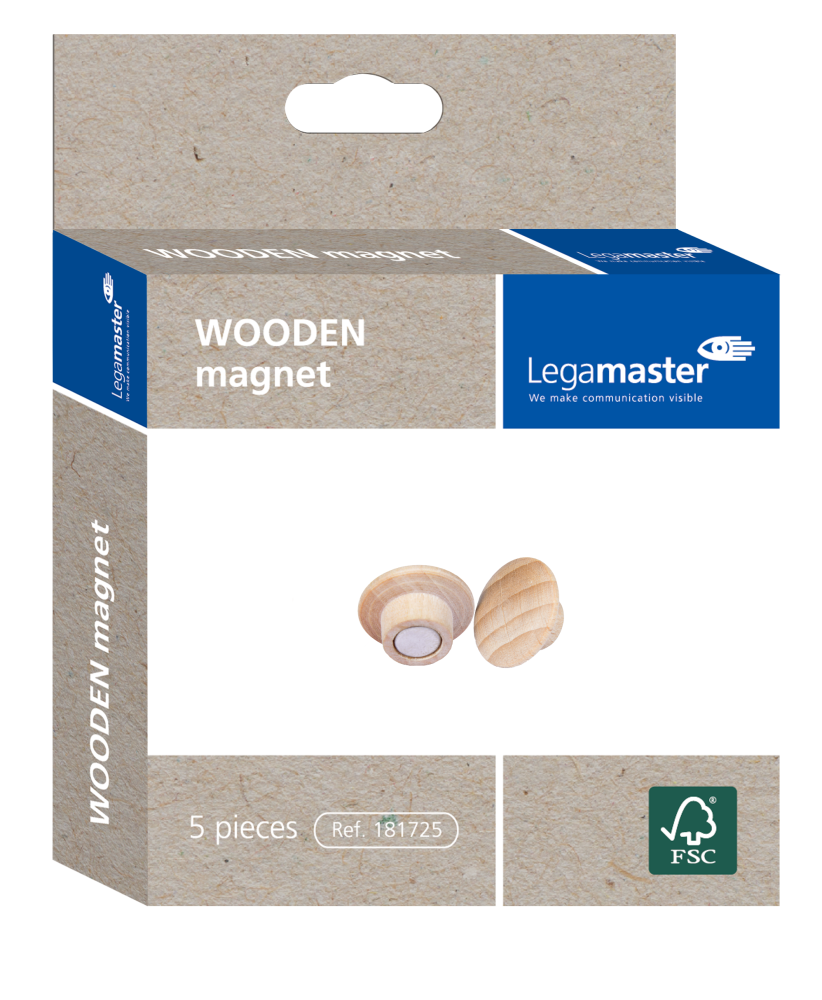 WOODEN PUSH PINS, 25 PCS