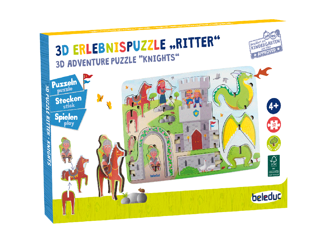 PUZZLE 3D PIRATES, 12 PCS