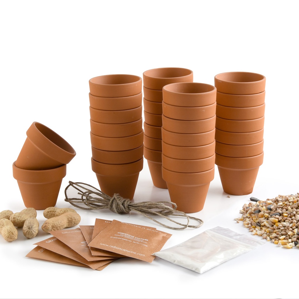 JE FABRIQUE MES POTS DE GRAINES POUR LES OISEAUX