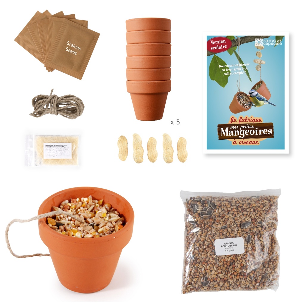 JE FABRIQUE MES POTS DE GRAINES POUR LES OISEAUX