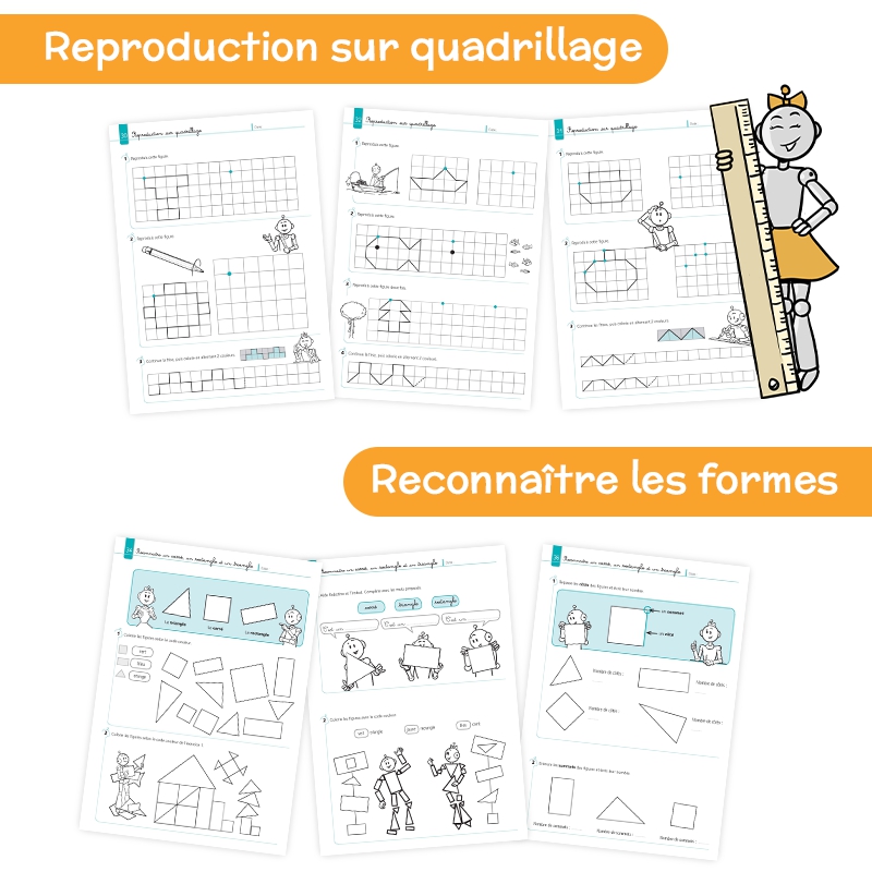 JE REUSSIS EN GEOMETRIE, 1-2E PRIM.