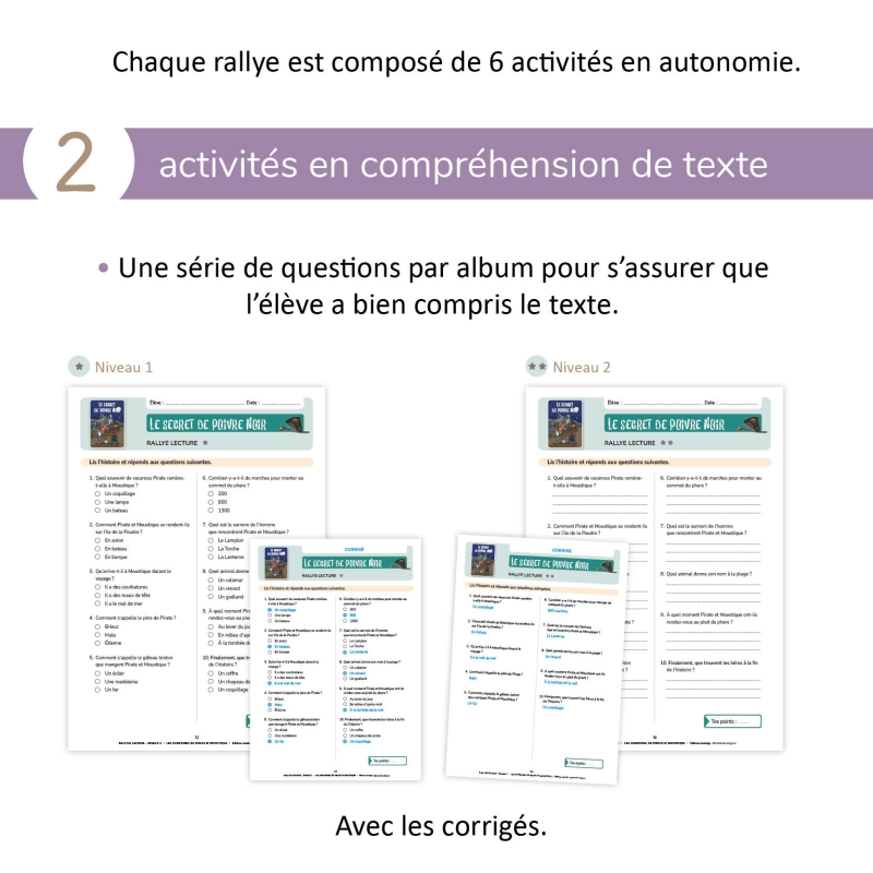 LES AVENTURES DE PIRATE ET MOUSTIQUE. LE FICHIER PÉDAGOGIQUE