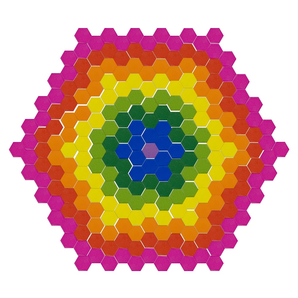 MOSAÏQUES HEXAGONALES, 2000 PIÈCES