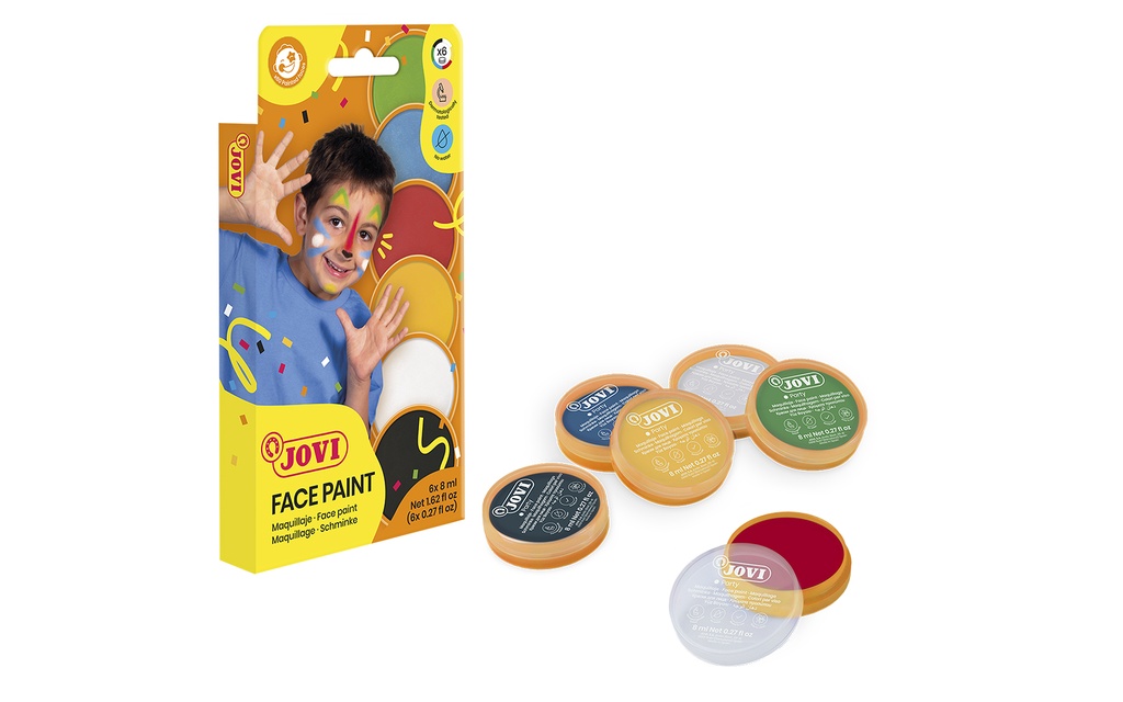 GALETS DE MAQUILLAGE JOVI, BOÎTE DE 6