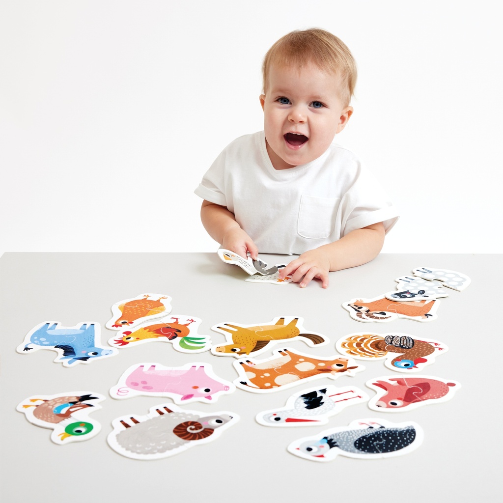 PUZZLES ANIMAUX DE LA FERME, 30 PIÉCES