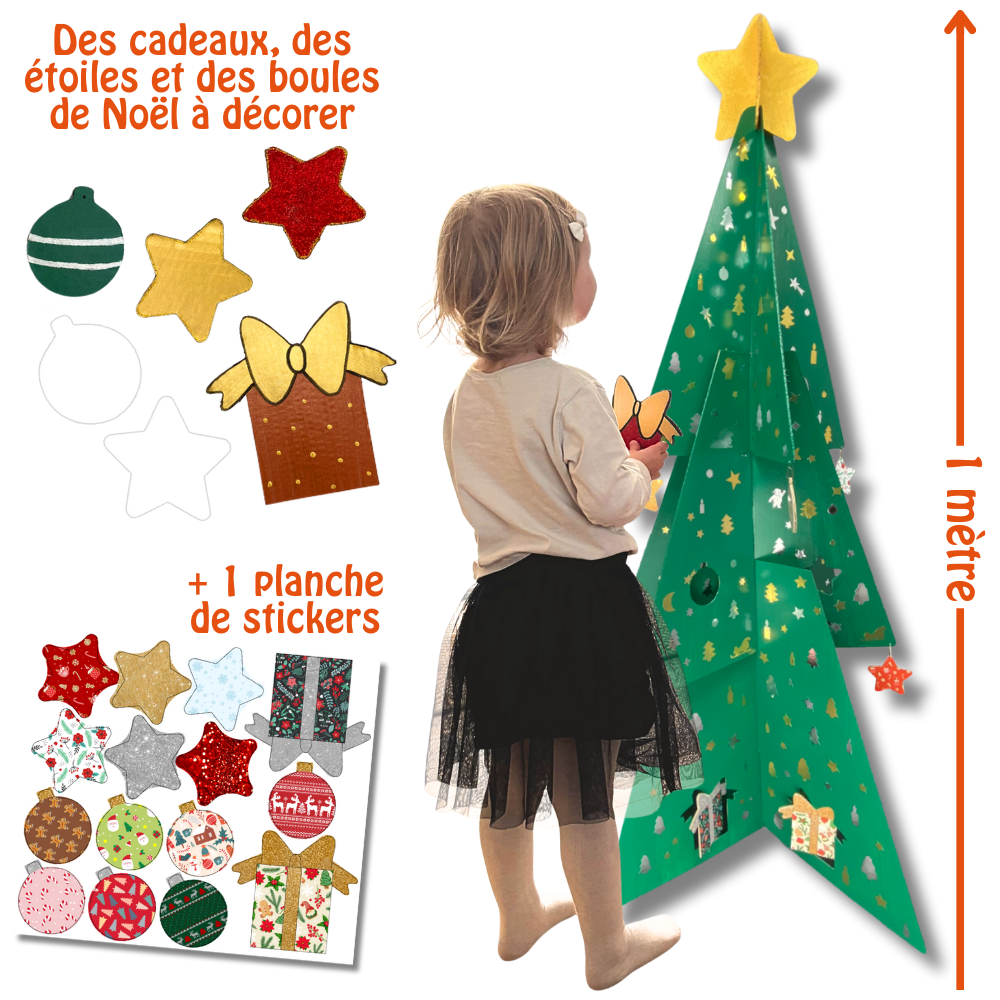 SAPIN EN CARTON D'1M