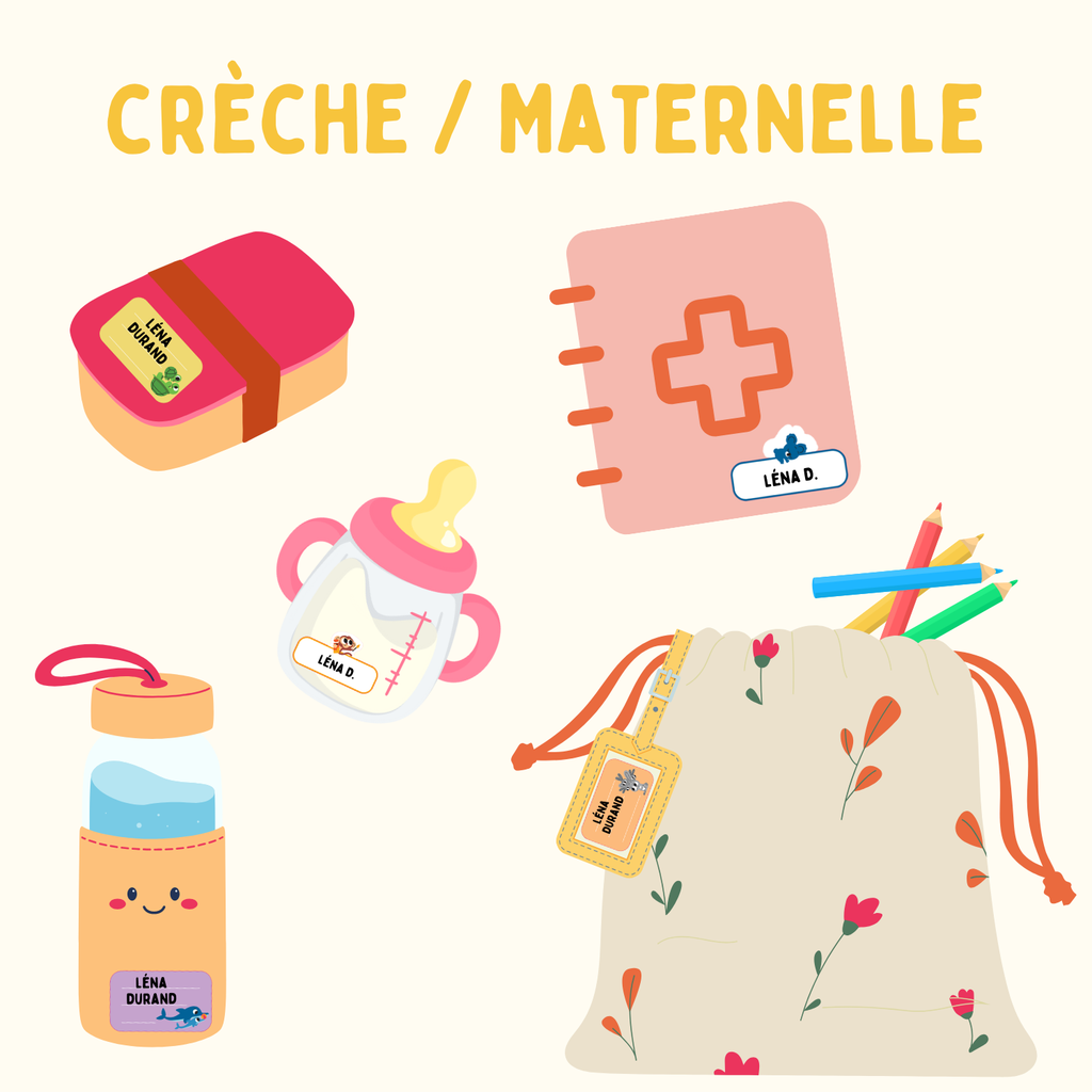 ETIQUETTES MATERNELLE, 1 PLANCHE