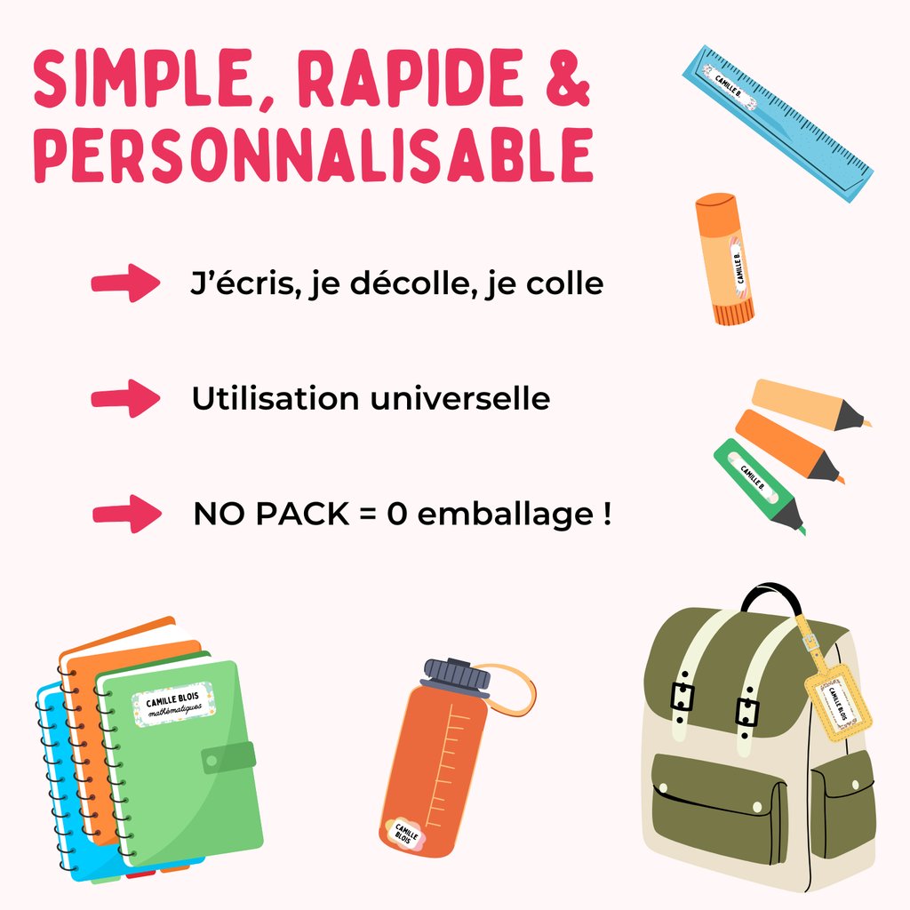 ETIQUETTES MATERNELLE, 1 PLANCHE