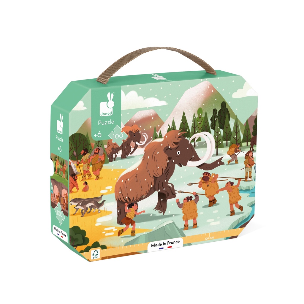 PUZZLE FRISE PRÉHISTOIRE, 100 PIÉCES