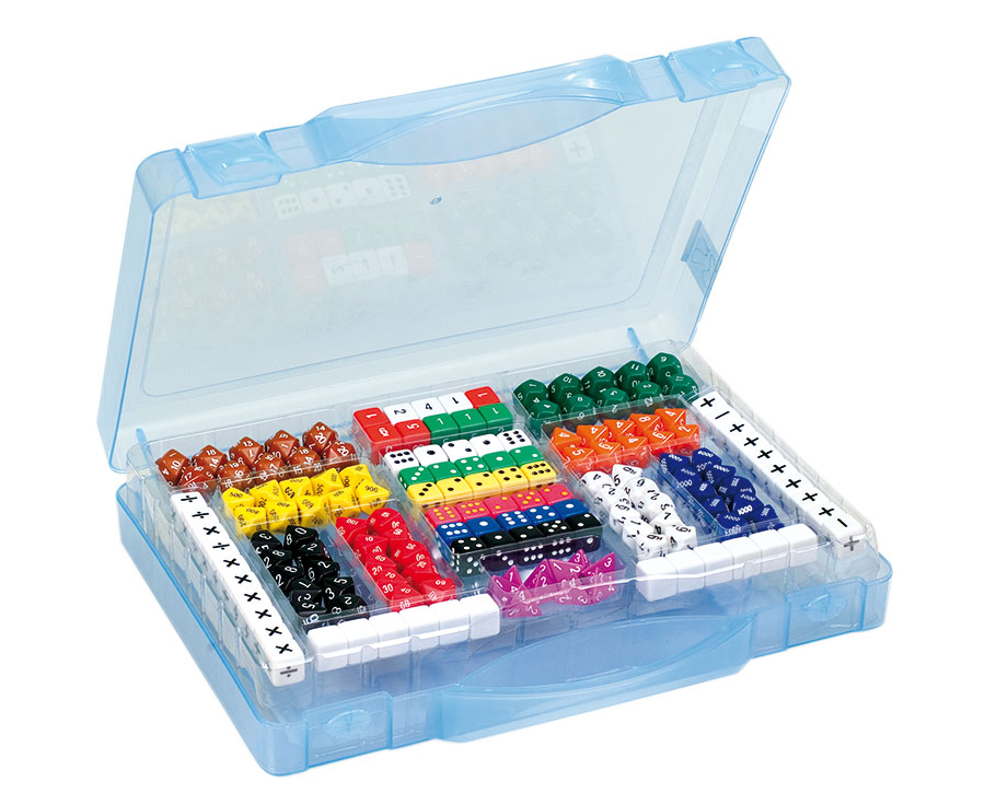 ASSORTED CALCULATING DICE, BOX OF 162