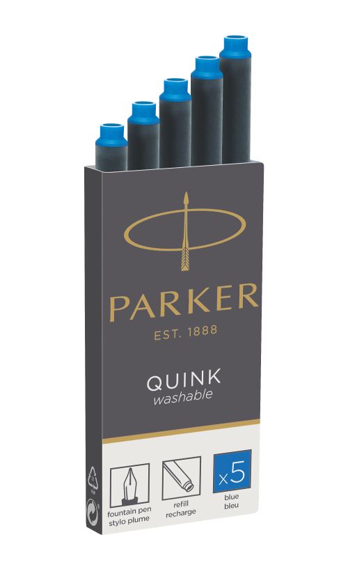 CARTOUCHE ENCRE PARKER BLEU R./5