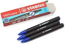 CARTOUCHES STABILO "EASY START" BLEUES, ÉTUI DE 3