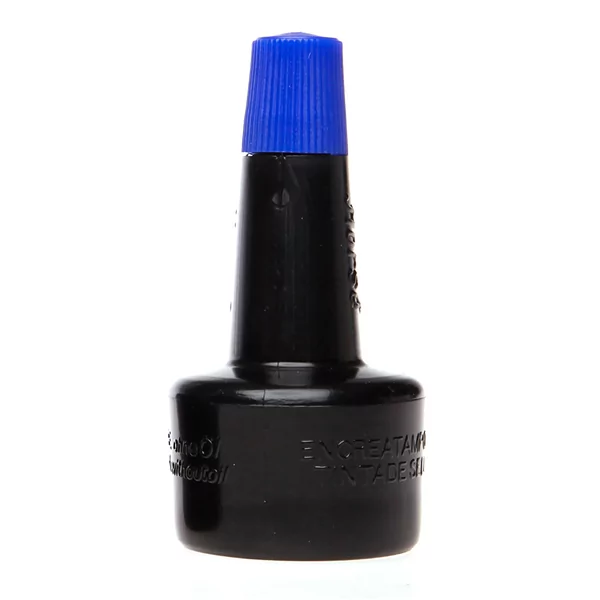 ENCRE À TAMPON BLEUE