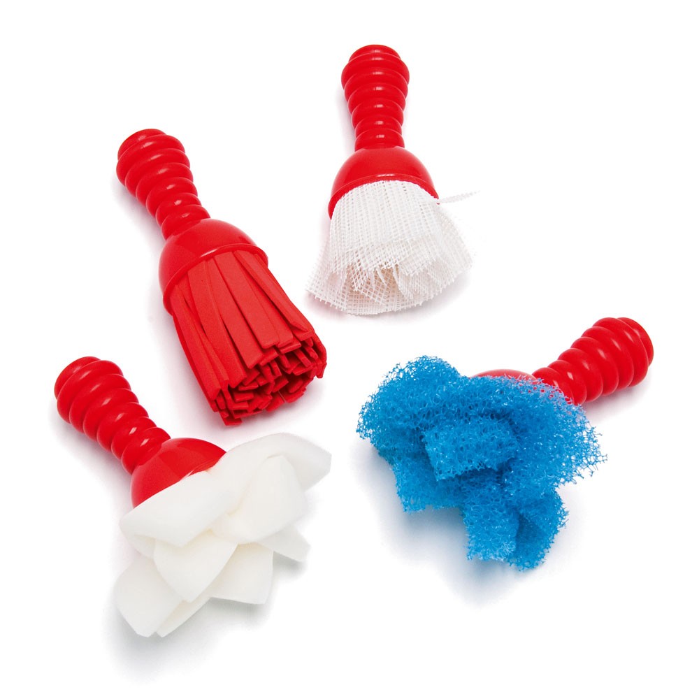 Dabbingkwasten, set van 4