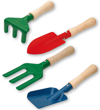 OUTILS DE JARDINAGE,LOT DE 4