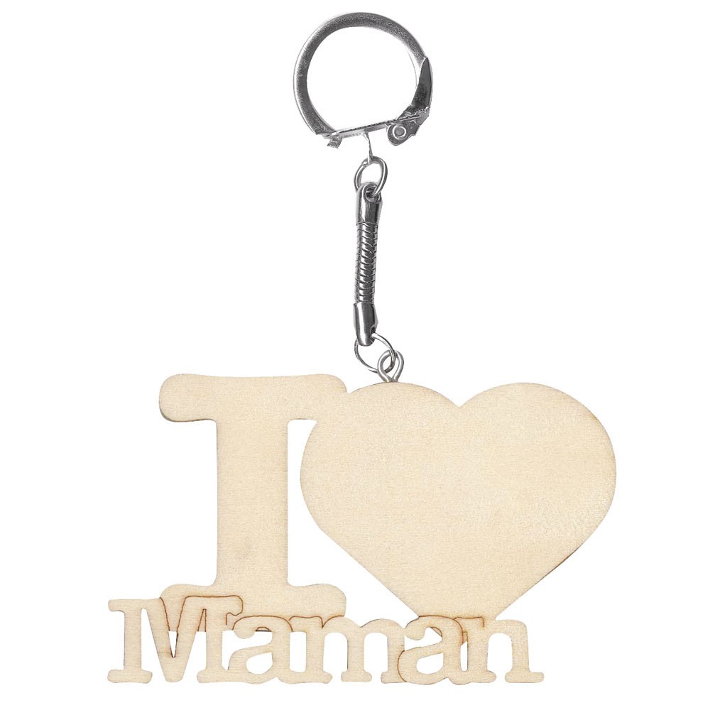 I LOVE MOM KEYCHAIN