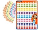 RONDE ZELFKLEVENDE STICKERS 8MM, 10 VELLEN