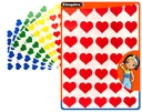 HEART ADHESIVE STICKERS, 8 SHEETS