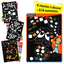 GOMMETTES ADHÉSIVES TABLEAUX ANIMAUX