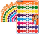 MAXI RONDE ZELFKLEVENDE STICKERS ASS., 10 VELLEN