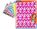 Driehoekige zelfklevende stickers, 18 vellen