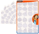 CHRISTMAS ADHESIVE STICKERS TO DECORATE, 12 SHEETS