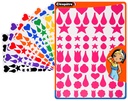 GOMMETTES ADHÉSIVES DÉCO, LOT DE 16 PLANCHES