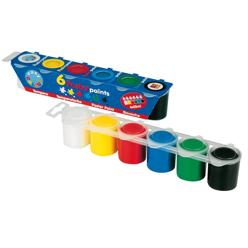 GOUACHE BOX OF 6 25CC JARS