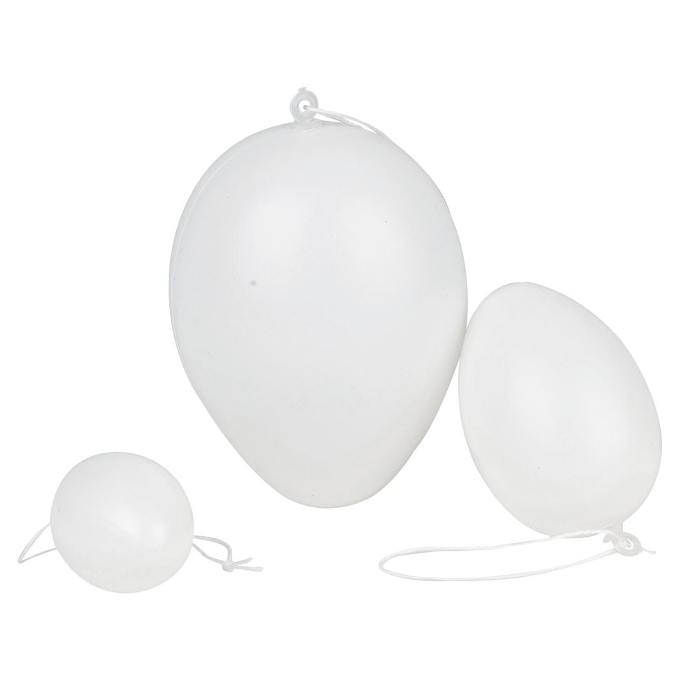 OEUFS EN PLASTIQUE, LOT DE 48