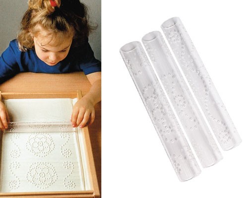 SET VAN 3 ROLLEN VOOR ZANDTAFEL