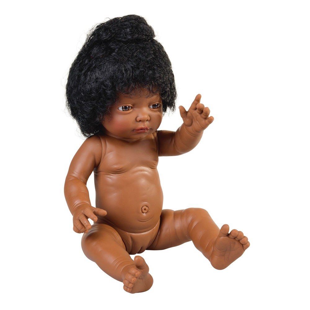 AFRICAN GIRL DOLL, 42CM