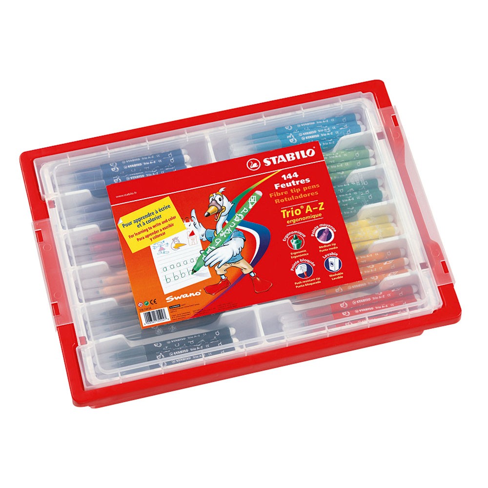 STABILO AZ-MARKER, KLASSENPACKUNG MIT 144 STÜCK