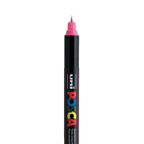 POSCA EXTRA FINE PC1MR MARKER, PINK