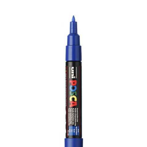 MARQUEUR POSCA FIN PC1MC, BLEU FONCÉ