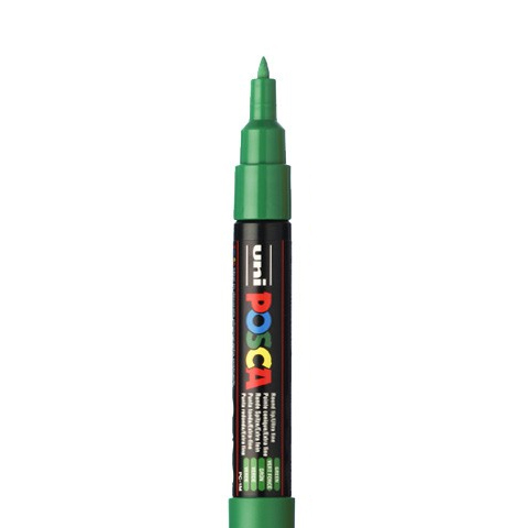 POSCA FINE PC1MC MARKER, DUNKELGRÜN