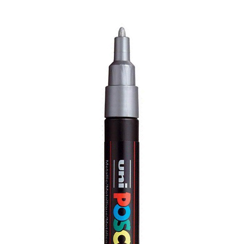 POSCA PC3M MARKER, SILBER