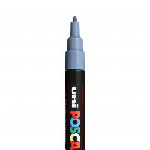 POSCA PC3M MARKER, SCHIEFERGRAU