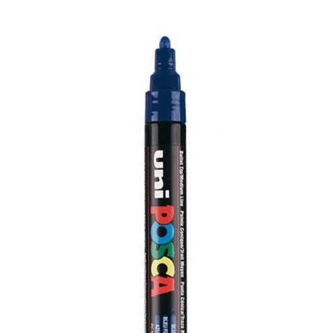 POSCA PC5M MARKER, DONKERBLAUW