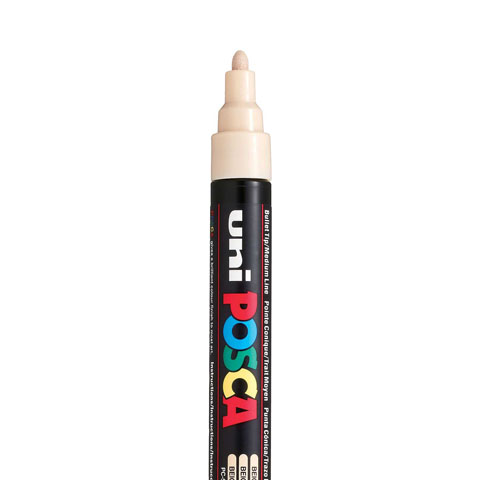 POSCA PC5M MARKER, BEIGE