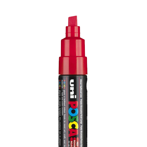 POSCA PC8K MARKER, ROT