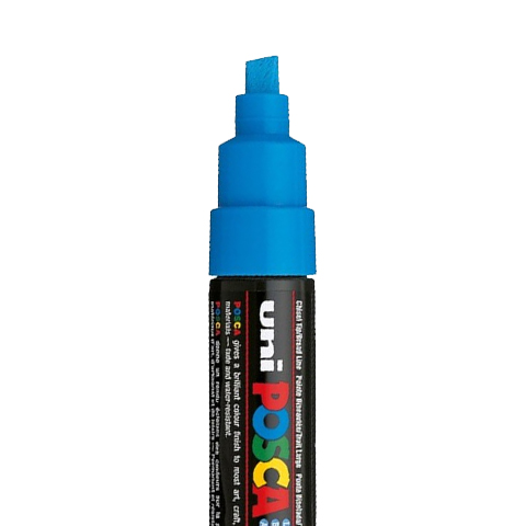 POSCA PC8K-MARKER, LICHTBLAUW