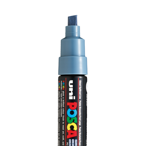 POSCA PC8K-MARKER, LEISTEENGRIJS