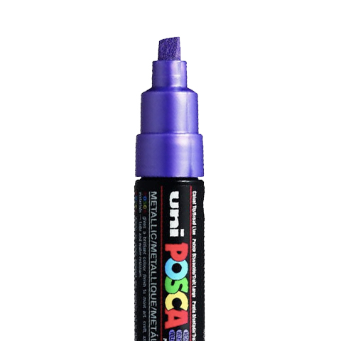 POSCA PC8K MARKER, METAL VIOLET