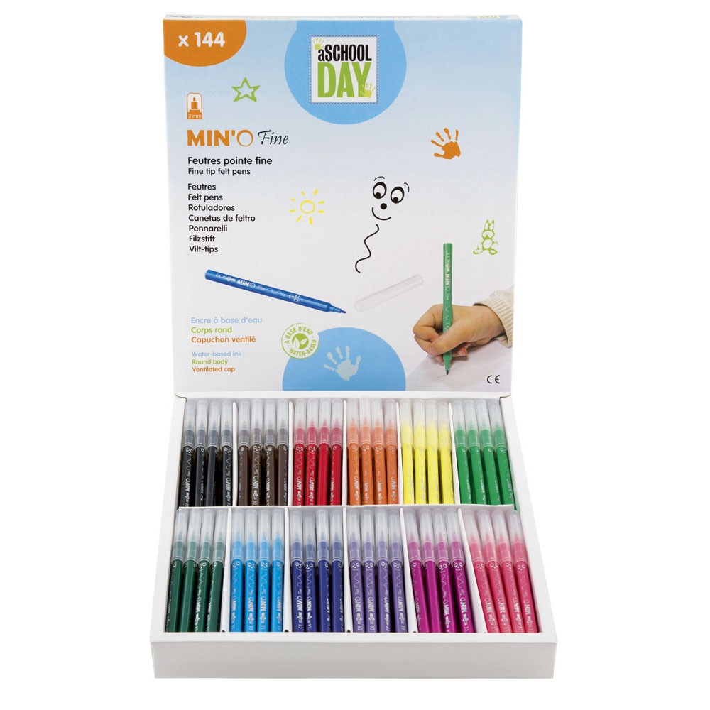 MARQUEURS FINS 1ER PRIX, PACK DE 144