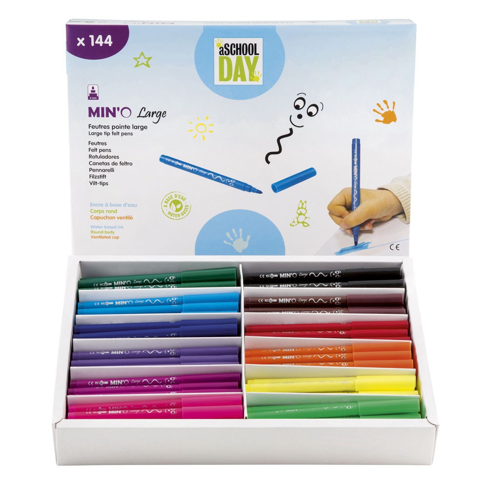 MARQUEURS COLORIAGE PREMIER PRIX, PACK DE 144