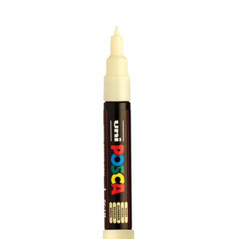 MARQUEUR POSCA FIN PC1MC, IVOIRE