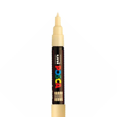 POSCA FINE PC1MC MARKER, BEIGE