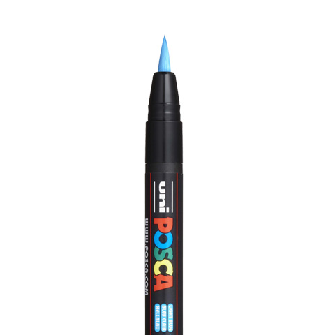 POSCA PCF350 Pinselmarker, Hellblau