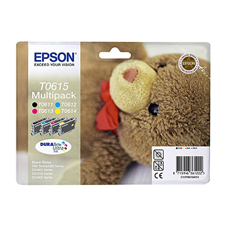 CARTOUCHES EPSON T0615 MULTI-PACK C/M/J/N