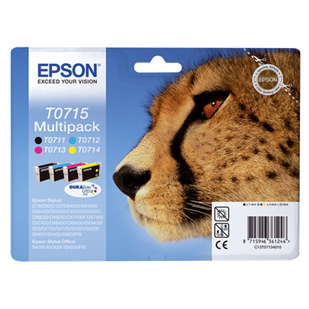EPSON T0715 MULTI-PACK CARTRIDGE C/M/Y/N